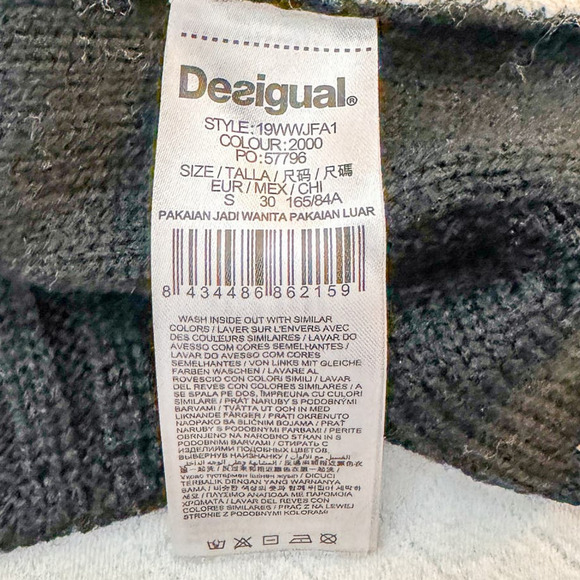 Desigual Brixton Black & White Knit Long Sleeve Sweater Size Small - Picture 5 of 7